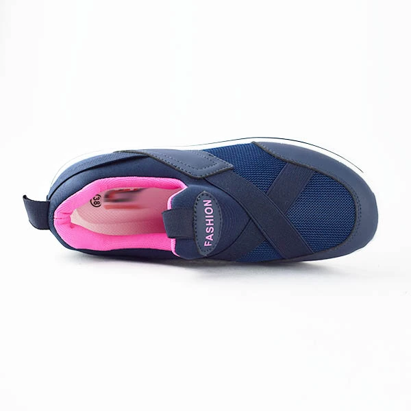 Espadrille ballerine pour femme 266-3 bleu miniature